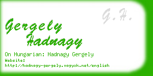 gergely hadnagy business card